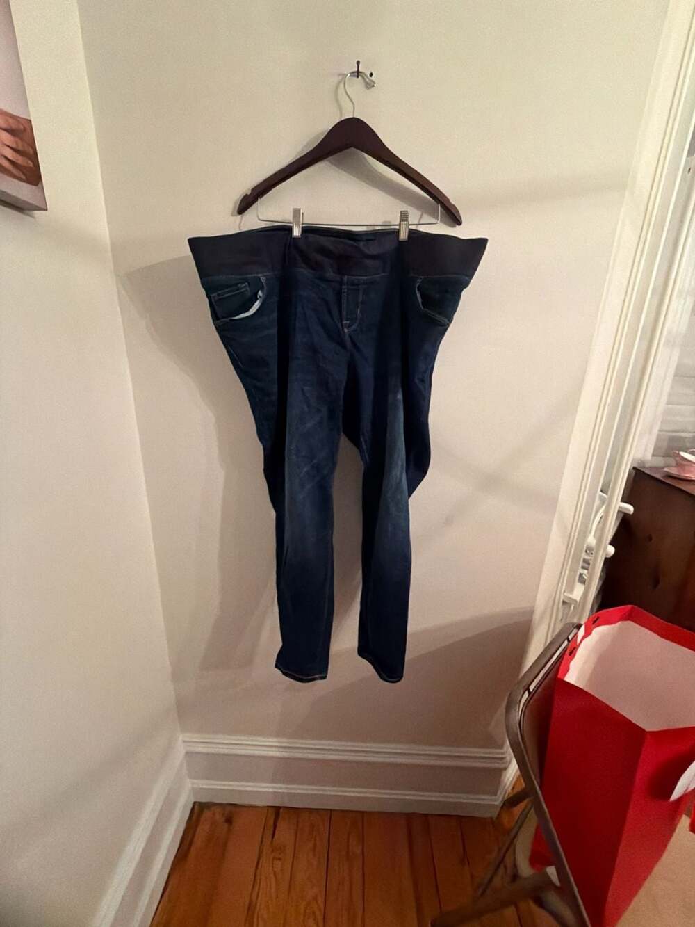 Old Navy Maternity Rockstar Super Skinny Front Low Panel Jeans